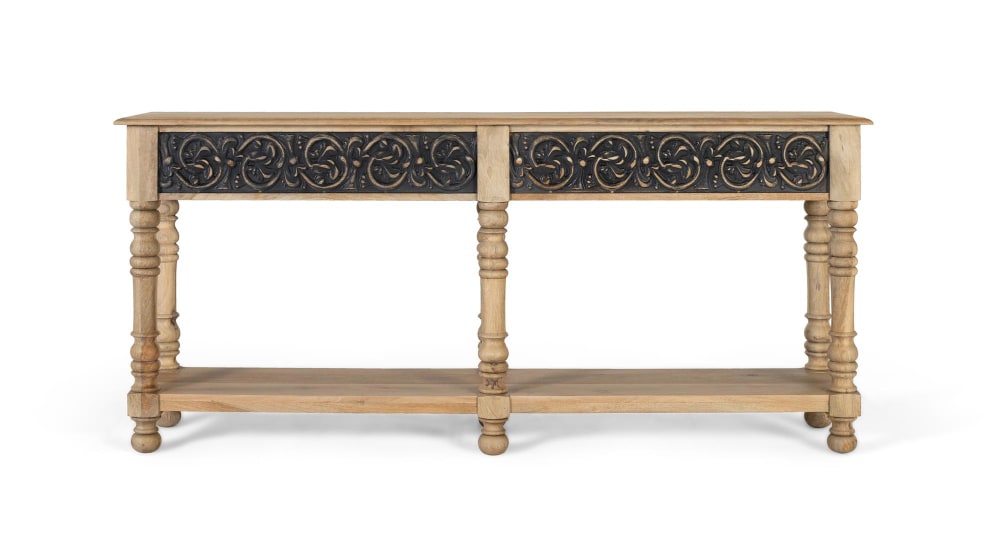 wohnli-moebel-suche-Konsole-aus-Mangoholz-mit-handgefertigtem-Design Wohnli Möbelsuche - Konsole aus Mangoholz mit handgefertigtem Design