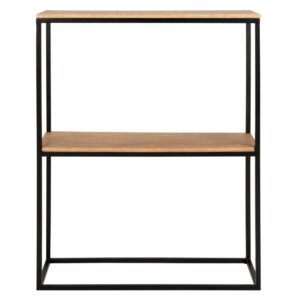 Wohnli Möbelsuche - Konsole aus Mangoholz und schwarzem Metall