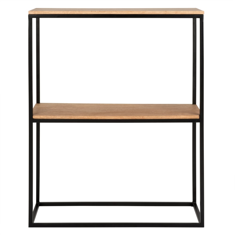 Wohnli Möbelsuche - Konsole aus Mangoholz und schwarzem Metall