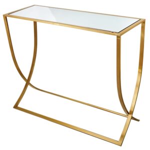 Wohnli Möbelsuche - Konsole aus Metall/Glas 40