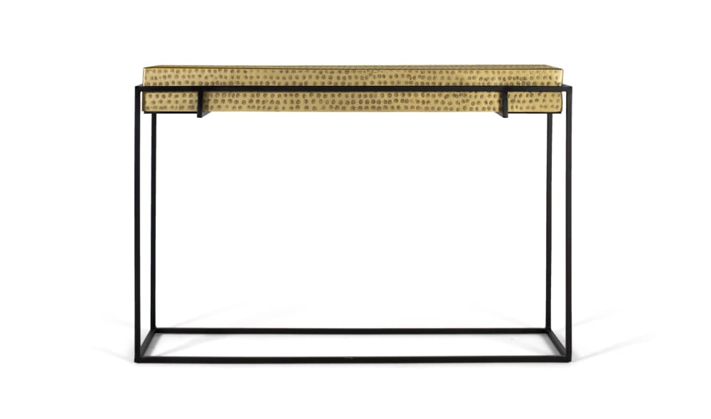 wohnli-moebel-suche-Konsole-aus-Stahl-und-goldenen-Eisenbeinen-123cm Wohnli Möbelsuche - Konsole aus Stahl und goldenen Eisenbeinen 123cm