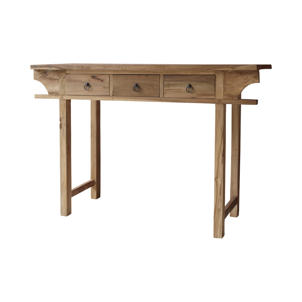 Wohnli Möbelsuche - Konsole aus recyceltem massivem Teakholz