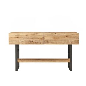 Wohnli Möbelsuche - Konsole mit 2 Klapptüren und 1 Regal im Kiefer-Dekor - L138