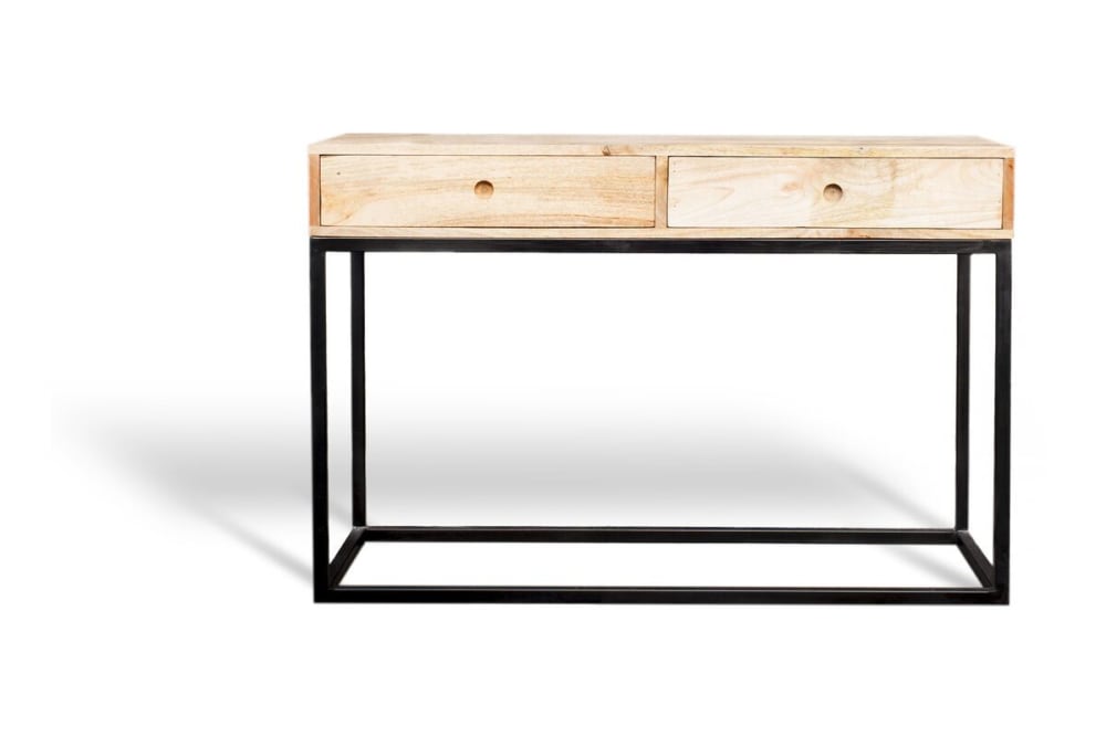 wohnli-moebel-suche-Konsole-mit-2-Schubladen-aus-Holz-beige Wohnli Möbelsuche - Konsole mit 2 Schubladen aus Holz