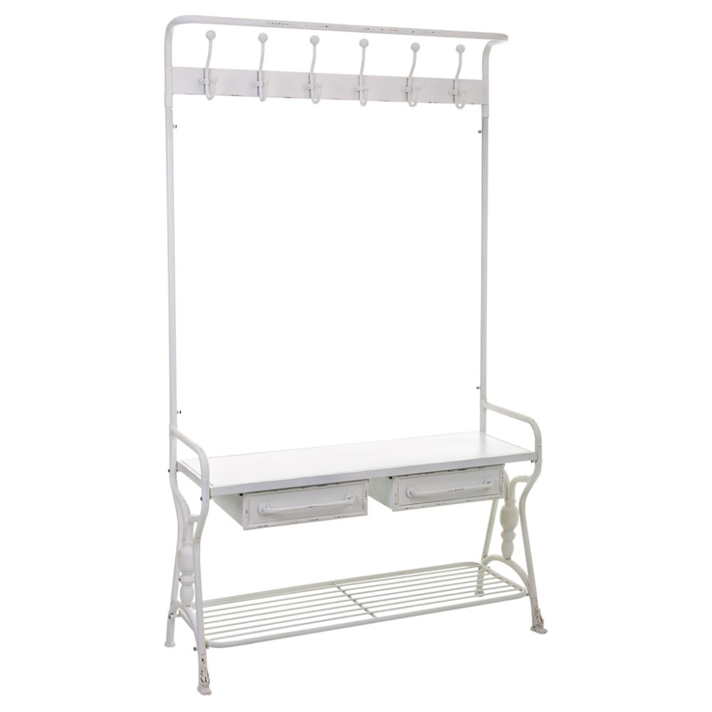 wohnli-moebel-suche-Konsole-mit-Metallbuegel-104x39x183-weiss Wohnli Möbelsuche - Konsole mit Metallbügel