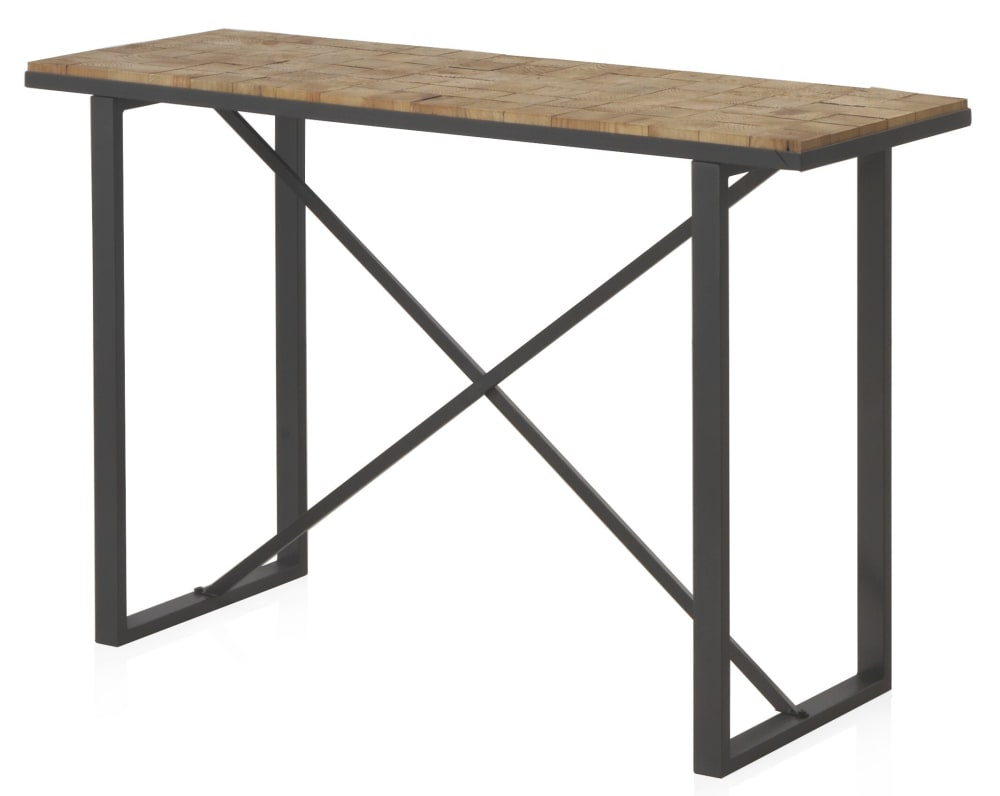 wohnli-moebel-suche-Konsolentisch-aus-Blockholz Wohnli Möbelsuche - Konsolentisch aus Blockholz