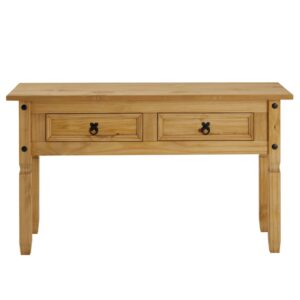 Wohnli Möbelsuche - Konsolentisch mit 2 Schubladen aus Kiefer