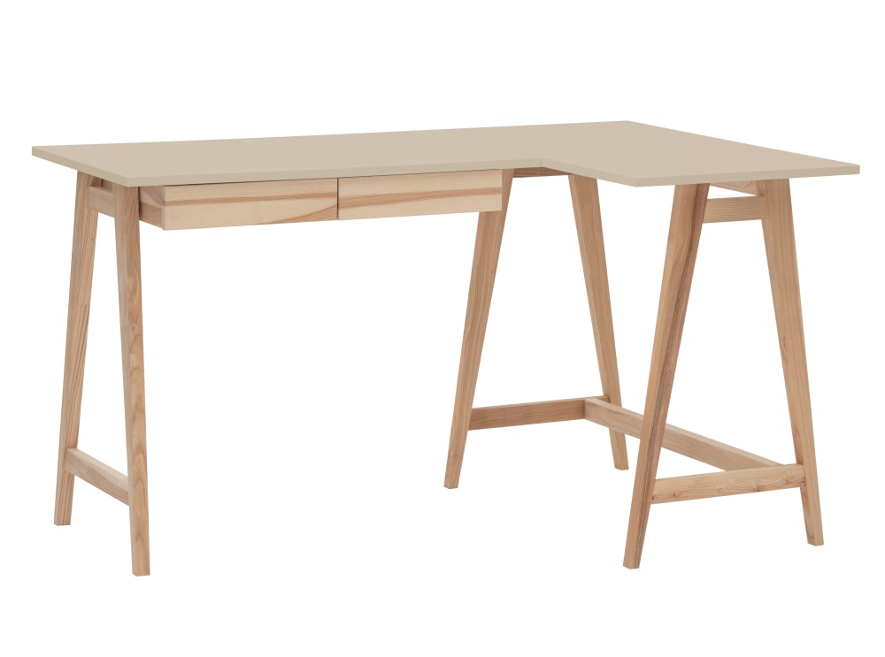 wohnli-moebel-suche-L-foermiger-Schreibtisch-Holz-135x85x75-Braun-Beige Wohnli Möbelsuche - L-förmiger Schreibtisch