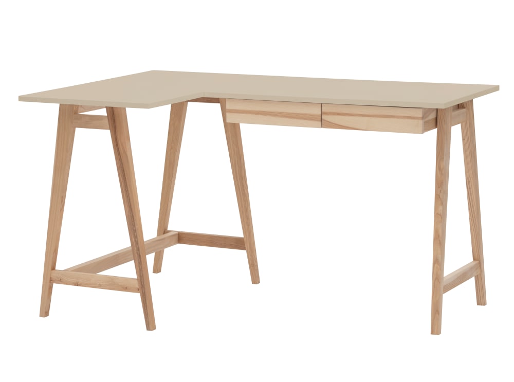 wohnli-moebel-suche-L-foermiger-Schreibtisch-Holz-135x85x75-Braun-Beige Wohnli Möbelsuche - L-förmiger Schreibtisch
