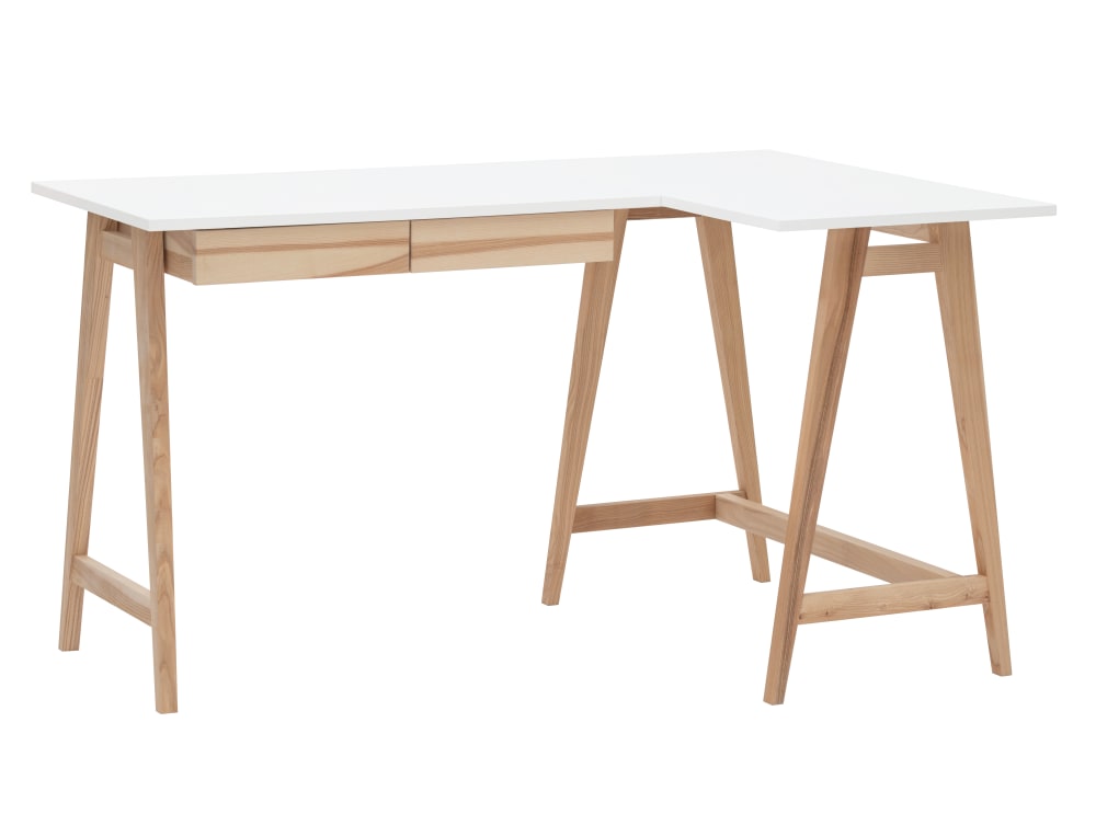 wohnli-moebel-suche-L-foermiger-Schreibtisch-Holz-135x85x75-Weiss Wohnli Möbelsuche - L-förmiger Schreibtisch