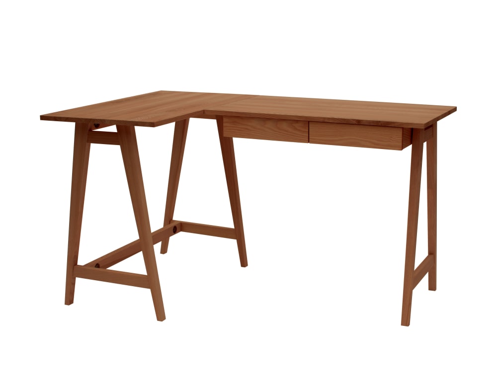 wohnli-moebel-suche-L-foermiger-Schreibtisch-Holz-85x135x75-Eiche Wohnli Möbelsuche - L-förmiger Schreibtisch