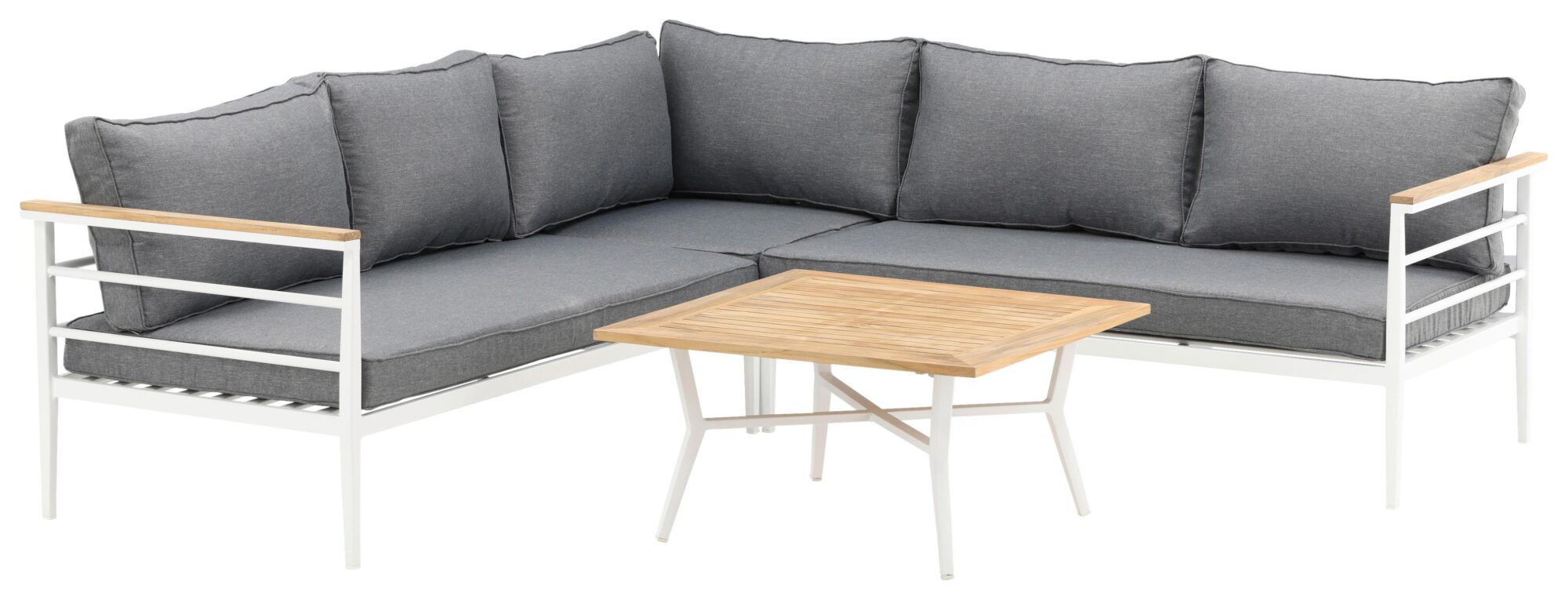 wohnli-moebel-suche-Loungegarnitur-Mexico-ca-233x233-cm-Alu-WeissTeak Wohnli Möbelsuche - Loungegarnitur Mexico ca. 233x233 cm Alu Weiß/Teak
