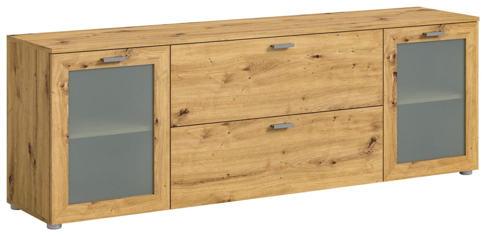 wohnli-moebel-suche-Lowboard-aus-Spannplatte-180x62x37-cm-Artisan-Eiche Wohnli Möbelsuche - Lowboard aus Spannplatte