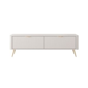 wohnli-moebel-suche-Lowboard-geriffelte-Wellenoptik-aus-MDF-200x38x51cm-beige Wohnli Möbelsuche - Lowboard