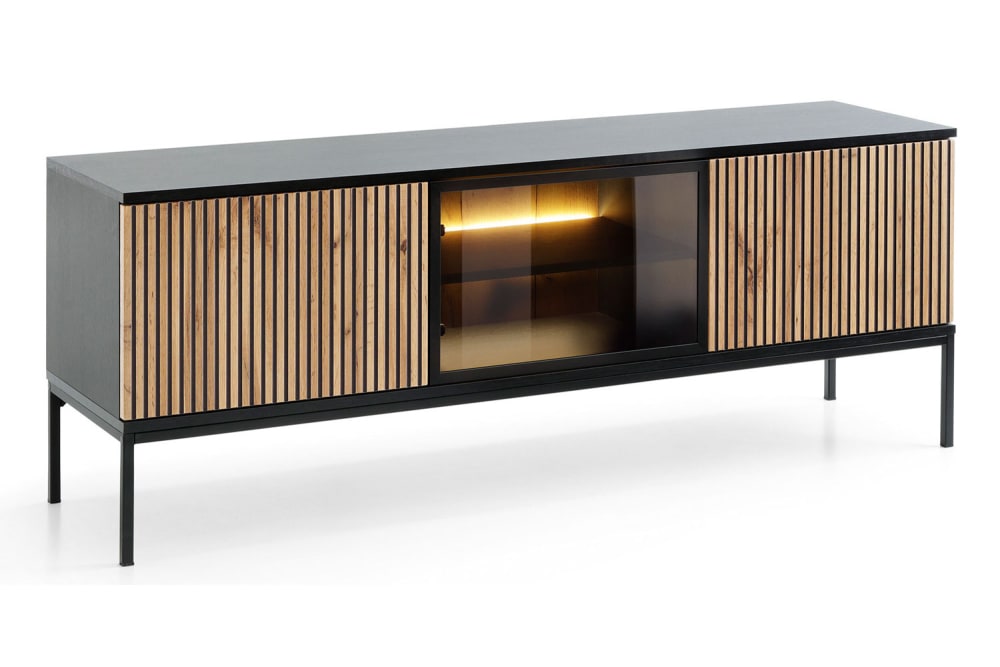 Wohnli Möbelsuche - Lowboard mit Beleuchtung aus Holz