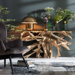 150x83x45cm Holz Braun Kare Design Möbel Wohnzimmermöbel Konsolentische