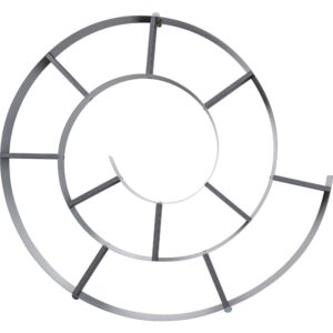 Wohnli Möbelsuche - Wandregal in Schneckenform aus Stahl