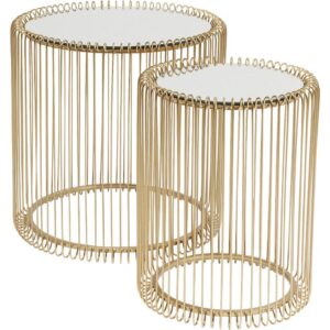 wohnli-moebel-suche-M20005077 Wohnli Möbelsuche - 2er Set Beistelltische aus verspiegeltem Glas und Stahl