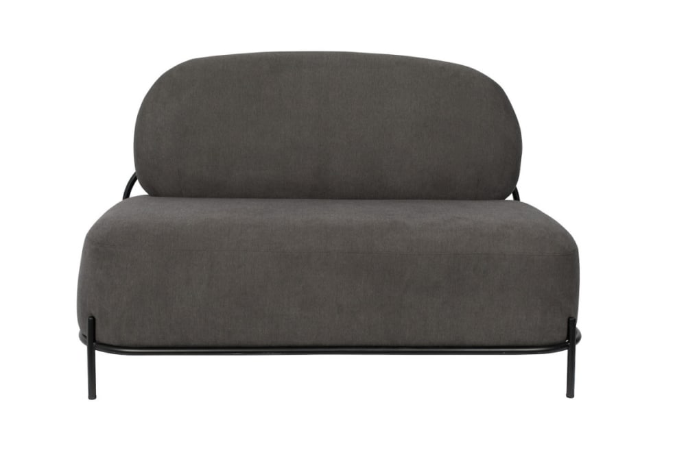 Wohnli Möbelsuche - Kleines Sofa aus grauem Polyestergewebe