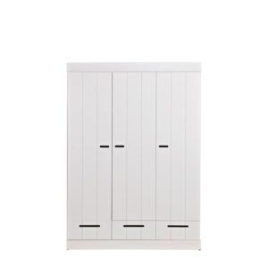 Wohnli Möbelsuche - Kleiderschrank mit 3 Türen und 3 Schubladen aus Holz