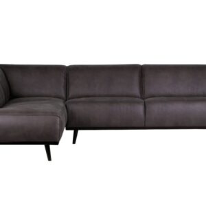 wohnli-moebel-suche-M20010902 Wohnli Möbelsuche - Geräumiges Ecksofa 4-Sitzer aus Öko-Leder in Grau