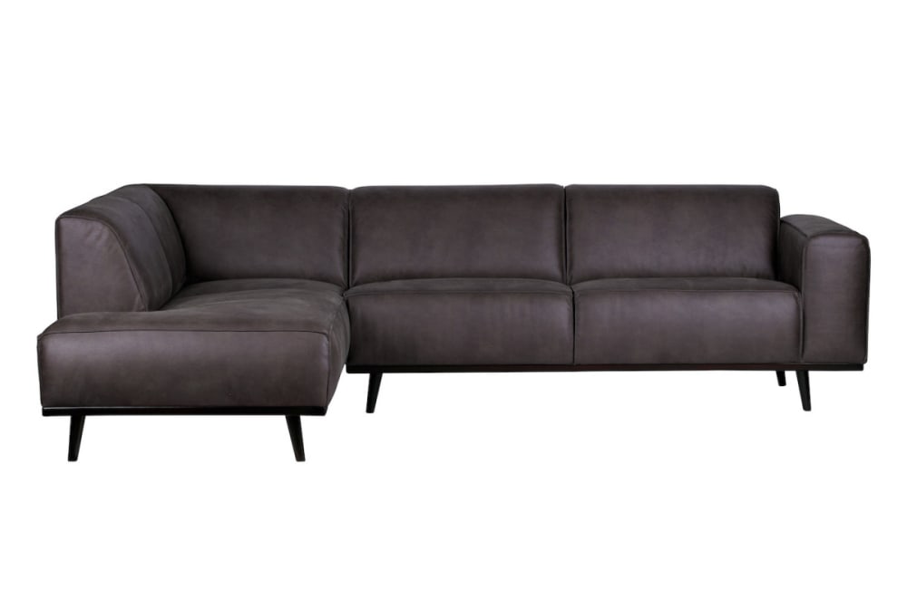 wohnli-moebel-suche-M20010902 Wohnli Möbelsuche - Geräumiges Ecksofa 4-Sitzer aus Öko-Leder in Grau