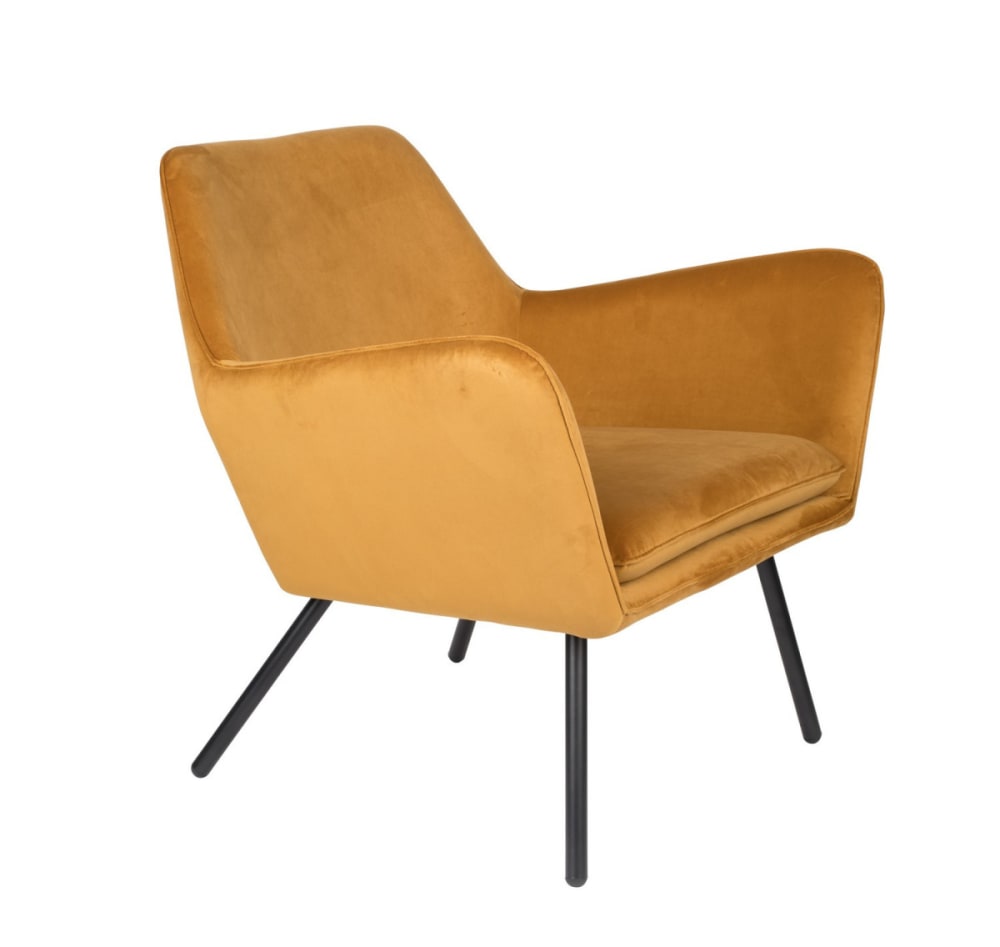 wohnli-moebel-suche-M20022782 Wohnli Möbelsuche - Bequemer Lounge-Sessel aus Samt in Goldgelb