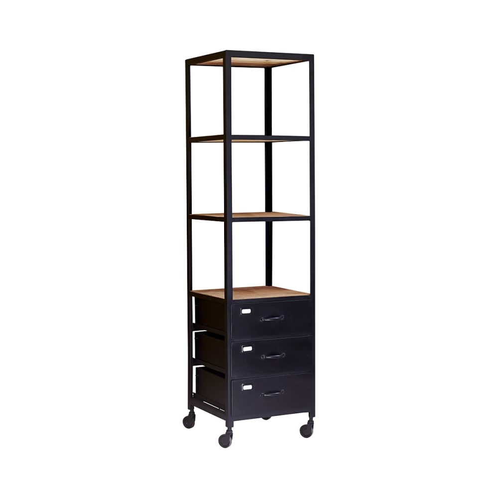wohnli-moebel-suche-M20026310 Wohnli Möbelsuche - Hochschrank aus Mangoholz und Metall