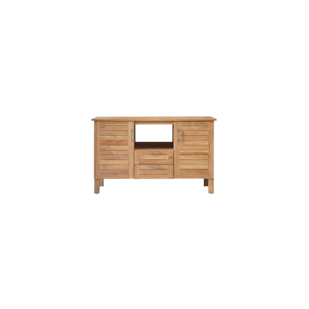 Wohnli Möbelsuche - Waschtischunterschrank aus massivem Teakholz 125 cm