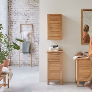 Wohnli Möbelsuche - Badmöbel-Set aus massivem Teakholz