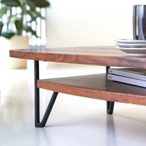 110x25x60cm Holz Braun Tikamoon Möbel Wohnzimmermöbel Couchtische