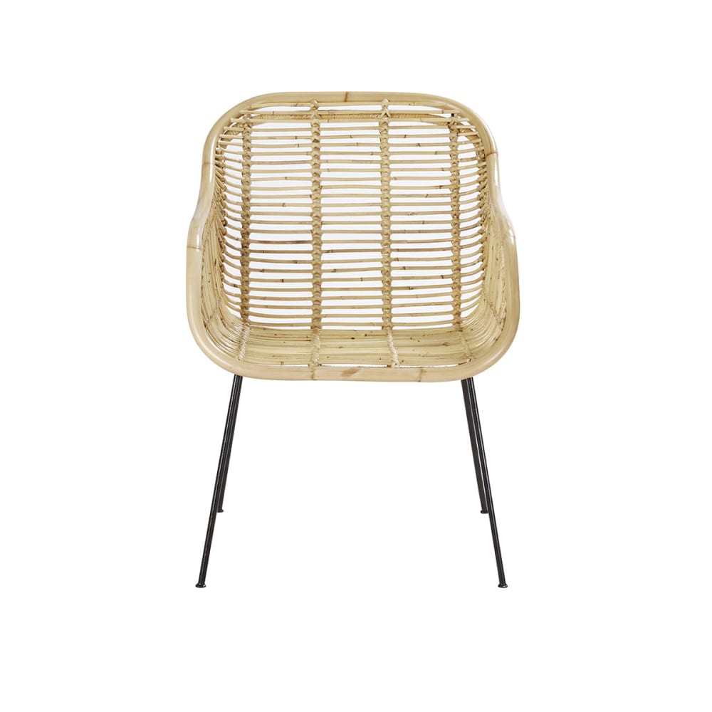 Wohnli Möbelsuche - Stuhl aus Rattan und Metall