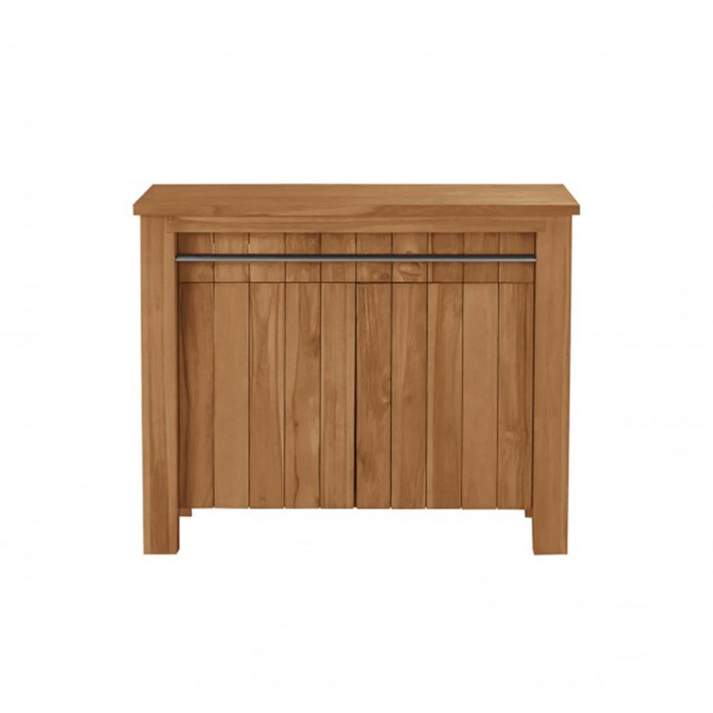 Wohnli Möbelsuche - Badezimmerschrank aus Teakholz 102 cm
