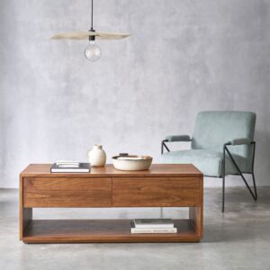 120x45x120cm Holz Braun BERAH GETAH Möbel Wohnzimmermöbel Couchtische