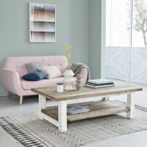 wohnli-moebel-suche-M20028042-1 140x45x140cm Holz Weiß BERAH GETAH Möbel Wohnzimmermöbel Couchtische