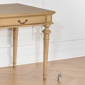 wohnli-moebel-suche-M20028171-1 Eichenschreibtisch helle Tönung 150x78x75cm Holz Braun Robin des Bois Möbel Büromöbel Schreibtische