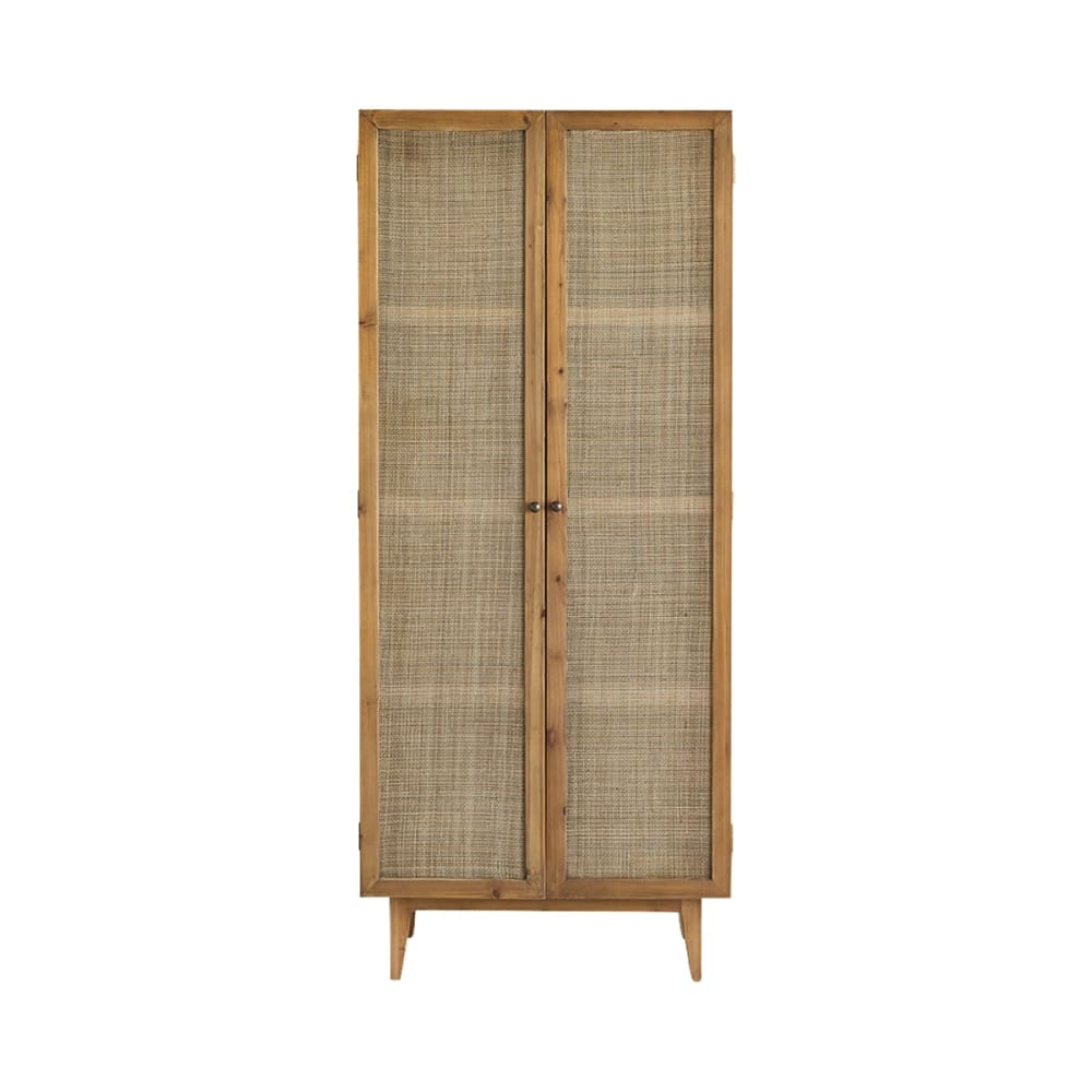 wohnli-moebel-suche-M20031667 Wohnli Möbelsuche - Schrank aus Pinie und Rattangeflecht