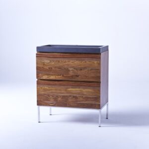 Wohnli Möbelsuche - Badezimmermöbel aus massivem Palisander und Lavastein 80 cm