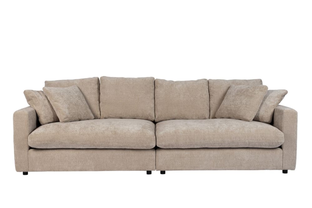 Wohnli Möbelsuche - 3-Sitzer-Sofa aus robustem Stoff in Beige