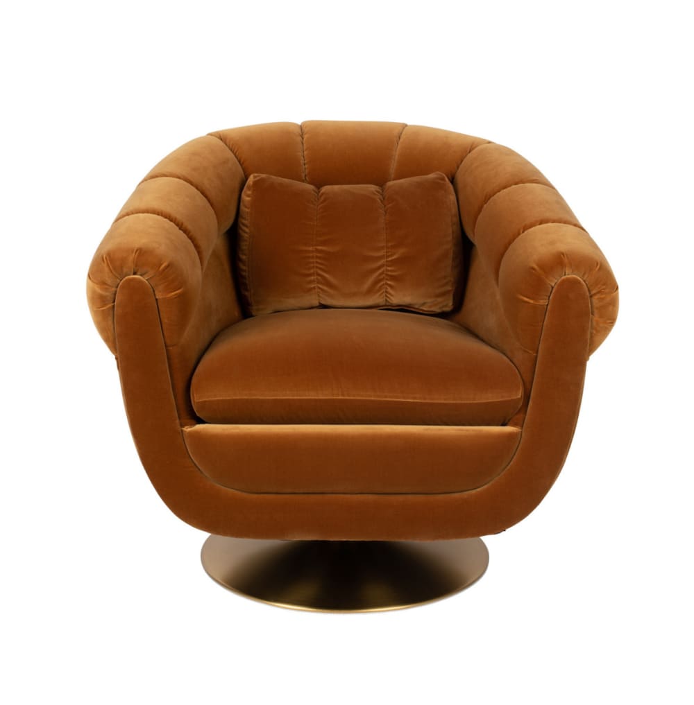 wohnli-moebel-suche-M20038913 Wohnli Möbelsuche - Lounge-Sessel aus braunem Samt