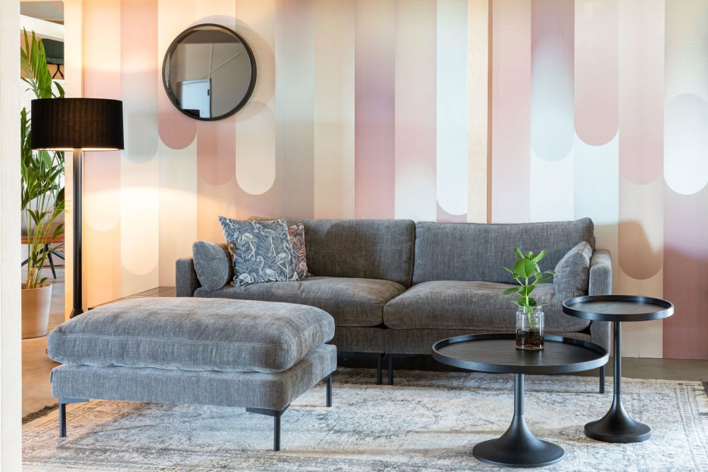 Sitzsack aus Mikrofaser in Grautönen 102x53x80cm Stoff Grau Zuiver Sofas und Sessel Sessel, Poufs und Fußbänke Sitzsäcke