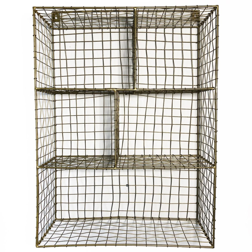 wohnli-moebel-suche-M20043450 Wohnli Möbelsuche - Wandregal aus vergittertem Metall