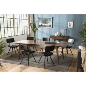 wohnli-moebel-suche-M21002807-1 Ausziehbarer Esstisch aus Mindi L240 240x77x100cm Holz Braun MACABANE Möbel Esszimmermöbel Esstische