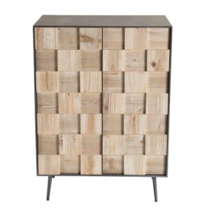 wohnli-moebel-suche-M21006428 Wohnli Möbelsuche - Sideboard mit 2 Türen aus Tannenholz und Metallbeinen