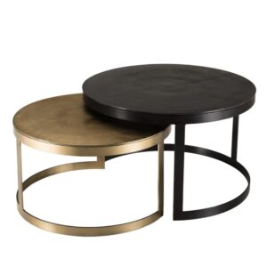 Wohnli Möbelsuche - 2er Set Couchtische aus Aluminium D75