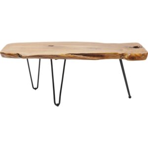 Wohnli Möbelsuche - Couchtisch aus Teak-Massivholz und Stahl