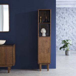 35x170x35cm Holz Braun BERAH GETAH Möbel Badezimmermöbel Bad-Hochschränke