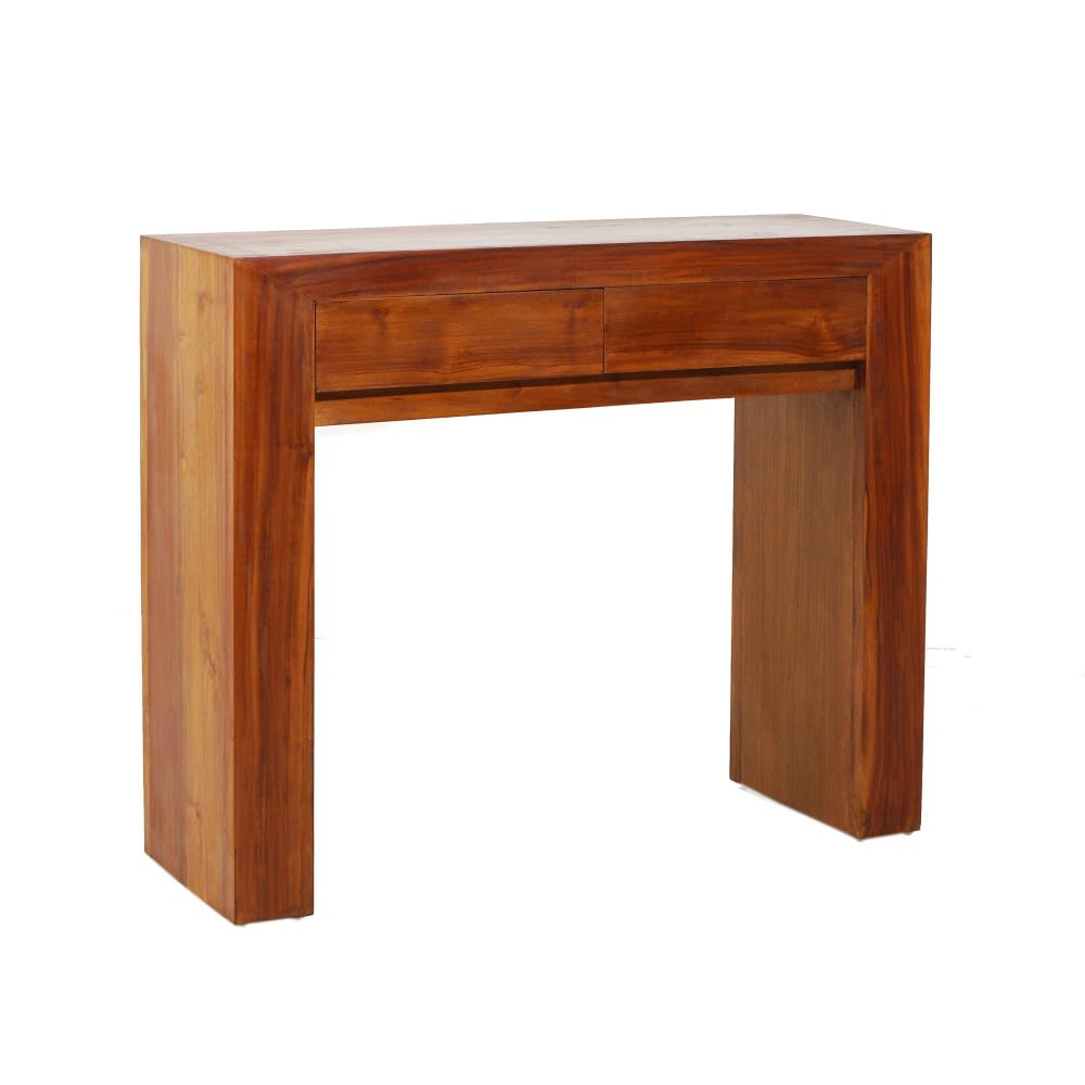 wohnli-moebel-suche-M21018801 Wohnli Möbelsuche - Moderne Konsole mit 2 Schubladen aus Teakholz
