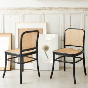 wohnli-moebel-suche-M21021400-1 45x83x45cm Holz Schwarz BERAH GETAH Möbel Esszimmermöbel Stühle