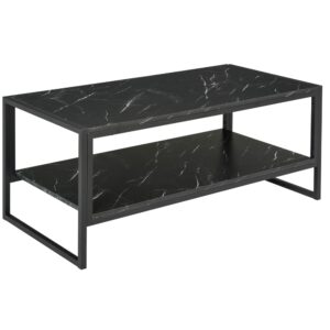 wohnli-moebel-suche-M21027469 Wohnli Möbelsuche - Schwarzmarmor-Couchtisch mit Design-Etagere